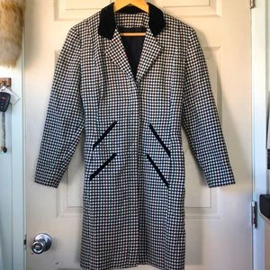 Vintage Plaid Trench Coat by ILGWU made USA